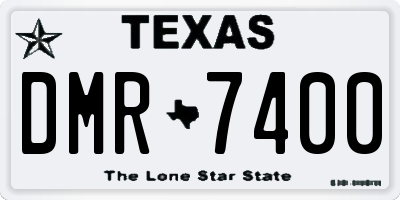 TX license plate DMR7400