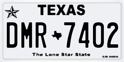 TX license plate DMR7402