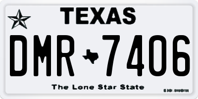 TX license plate DMR7406