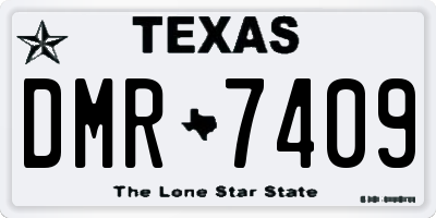 TX license plate DMR7409