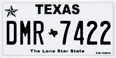 TX license plate DMR7422