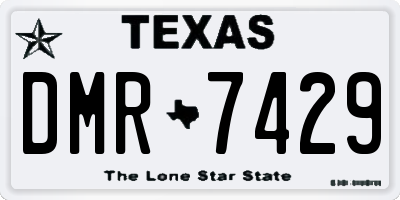 TX license plate DMR7429