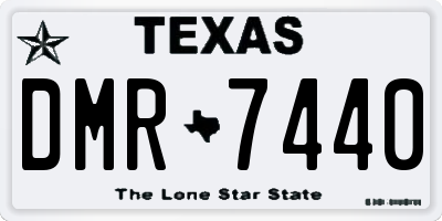TX license plate DMR7440