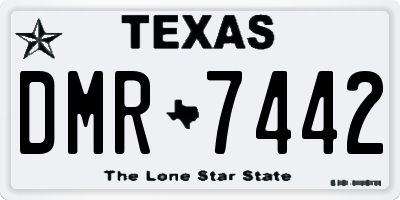 TX license plate DMR7442
