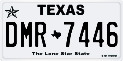 TX license plate DMR7446