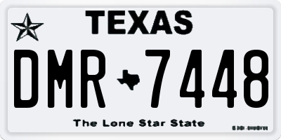 TX license plate DMR7448