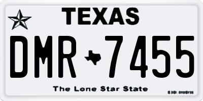 TX license plate DMR7455