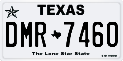 TX license plate DMR7460