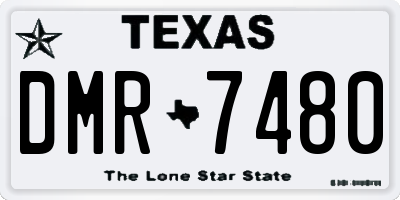 TX license plate DMR7480