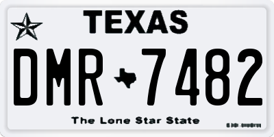 TX license plate DMR7482
