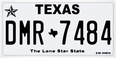 TX license plate DMR7484