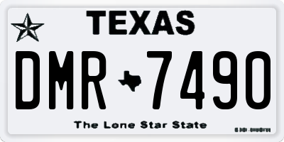 TX license plate DMR7490