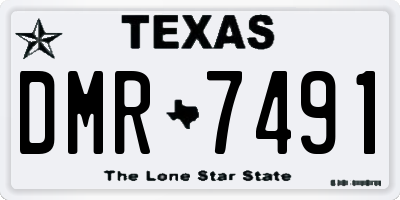 TX license plate DMR7491