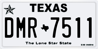 TX license plate DMR7511