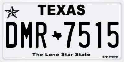 TX license plate DMR7515