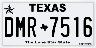 TX license plate DMR7516