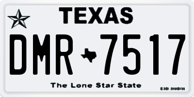 TX license plate DMR7517