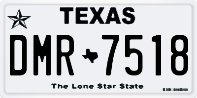 TX license plate DMR7518