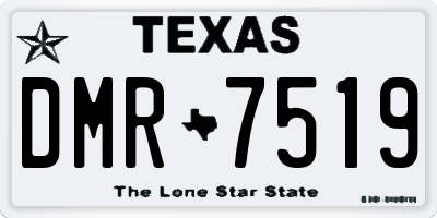 TX license plate DMR7519