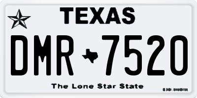 TX license plate DMR7520