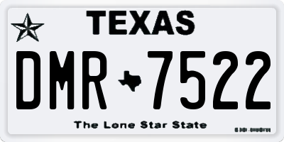 TX license plate DMR7522