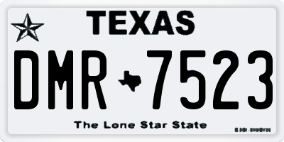 TX license plate DMR7523