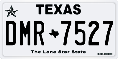 TX license plate DMR7527