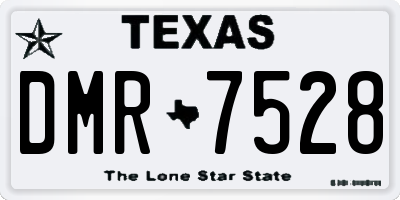 TX license plate DMR7528