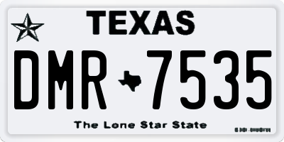 TX license plate DMR7535