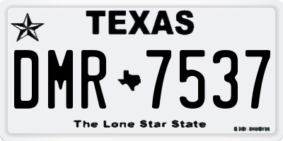 TX license plate DMR7537
