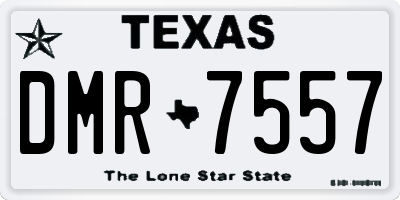 TX license plate DMR7557