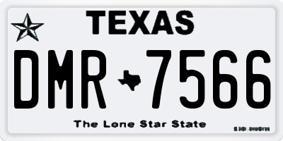 TX license plate DMR7566