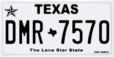 TX license plate DMR7570