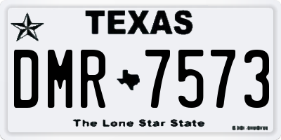 TX license plate DMR7573