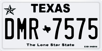 TX license plate DMR7575