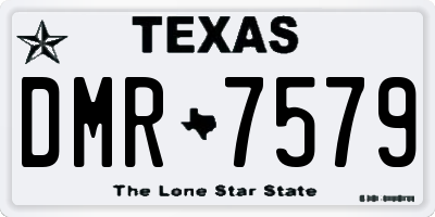TX license plate DMR7579