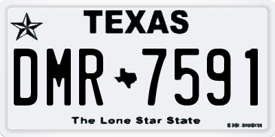 TX license plate DMR7591