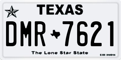 TX license plate DMR7621