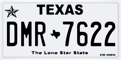 TX license plate DMR7622