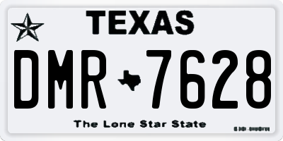 TX license plate DMR7628