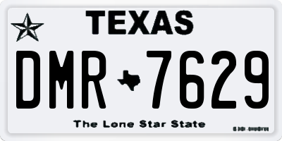TX license plate DMR7629