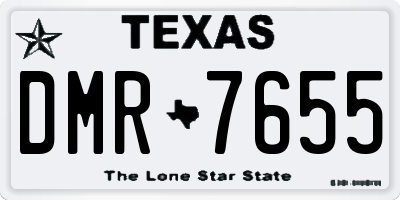 TX license plate DMR7655