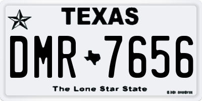 TX license plate DMR7656