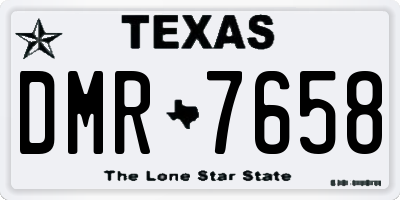 TX license plate DMR7658