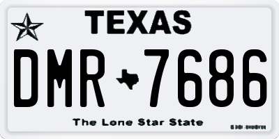 TX license plate DMR7686