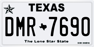 TX license plate DMR7690