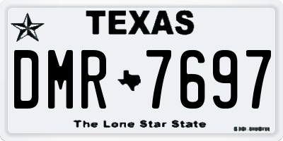 TX license plate DMR7697
