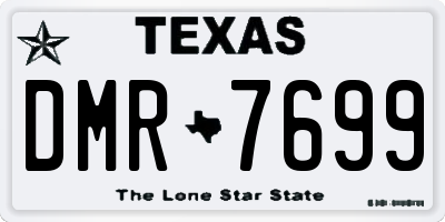 TX license plate DMR7699