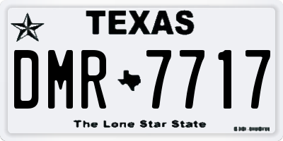 TX license plate DMR7717