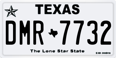 TX license plate DMR7732